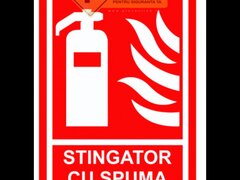 Semn stingator cu spuma